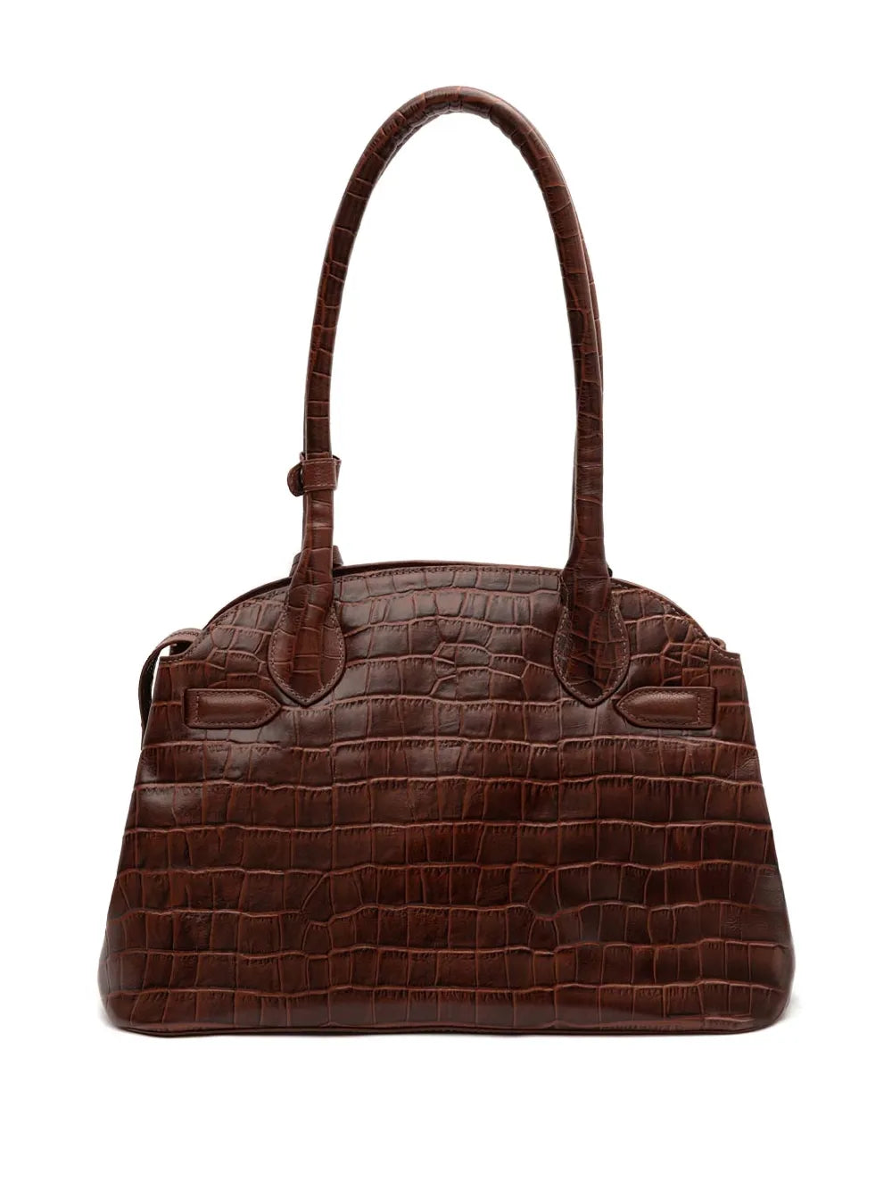 Isla Braided Crocodile Effect Shoulder Bag — Same as shown — Size One Size — Side View