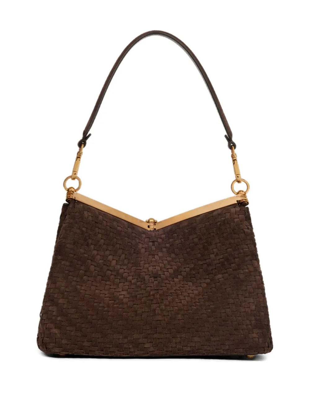 Etro Medium Vela Suede Shoulder Bag — Same as shown — Size One Size — Side View