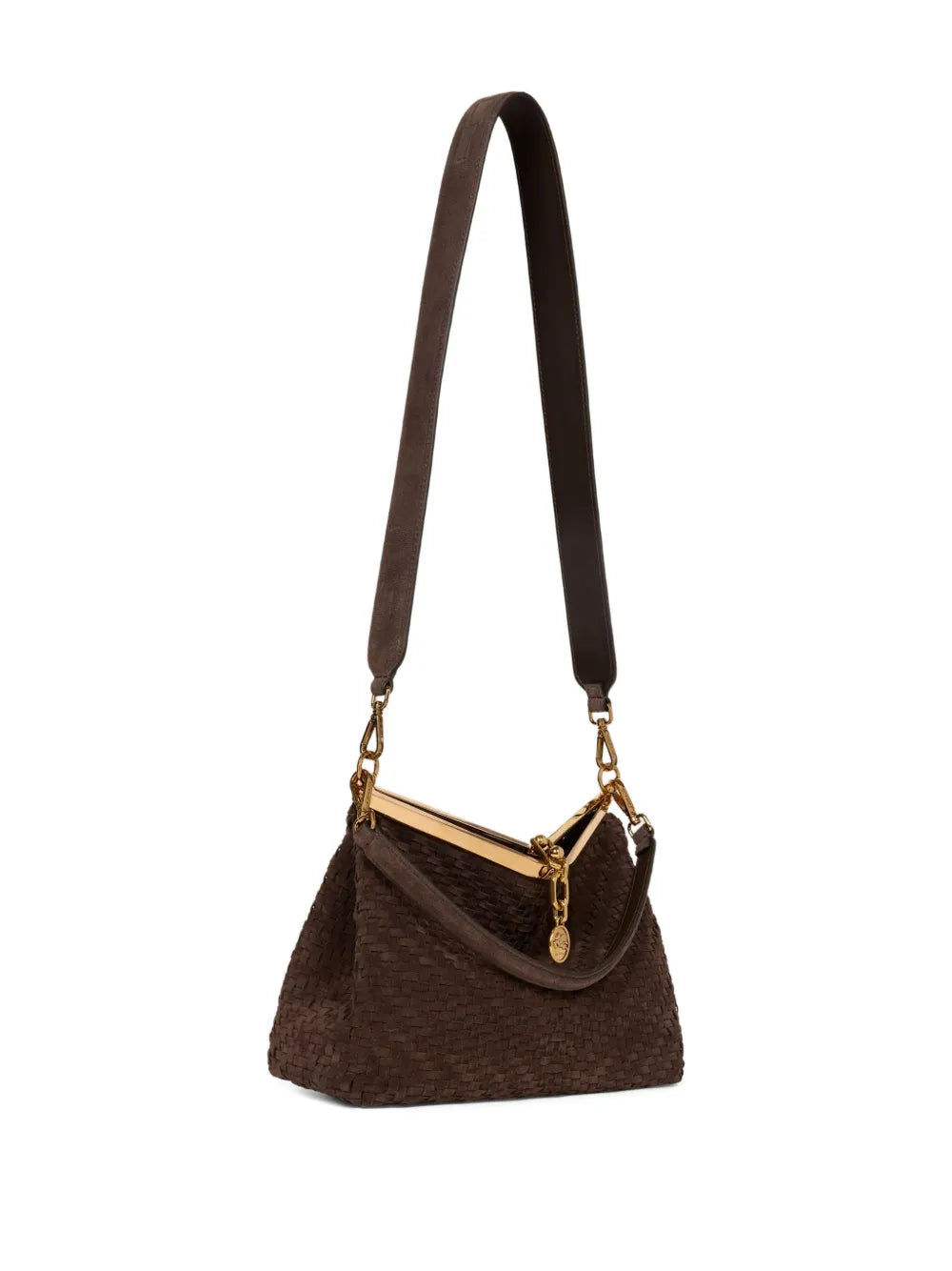 Etro Medium Vela Suede Shoulder Bag — Same as shown — Size One Size — Top View