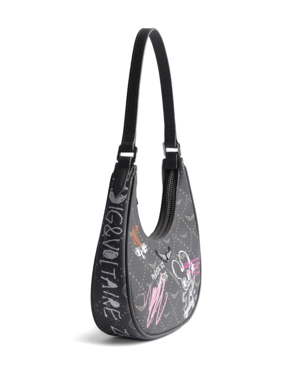 Zadigvoltaire X Humberto Cruz Night Out Monogram Shoulder Bag — Same as shown — Size One Size — Back View
