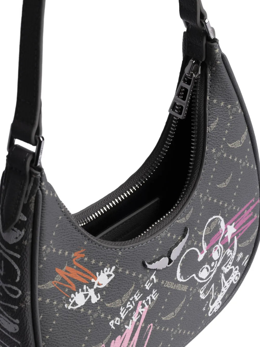 Zadigvoltaire X Humberto Cruz Night Out Monogram Shoulder Bag — Same as shown — Size One Size — Top View