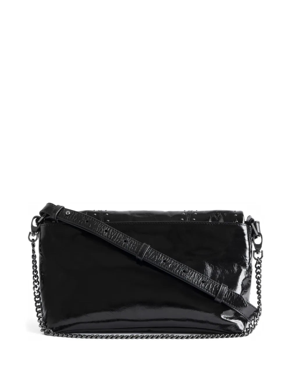 Zadigvoltaire Rocky Ii Studs Leather Shoulder Bag — Same as shown — Size One Size — Side View