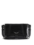 Zadigvoltaire Rocky Ii Studs Leather Shoulder Bag — Same as shown — Size One Size — Front View