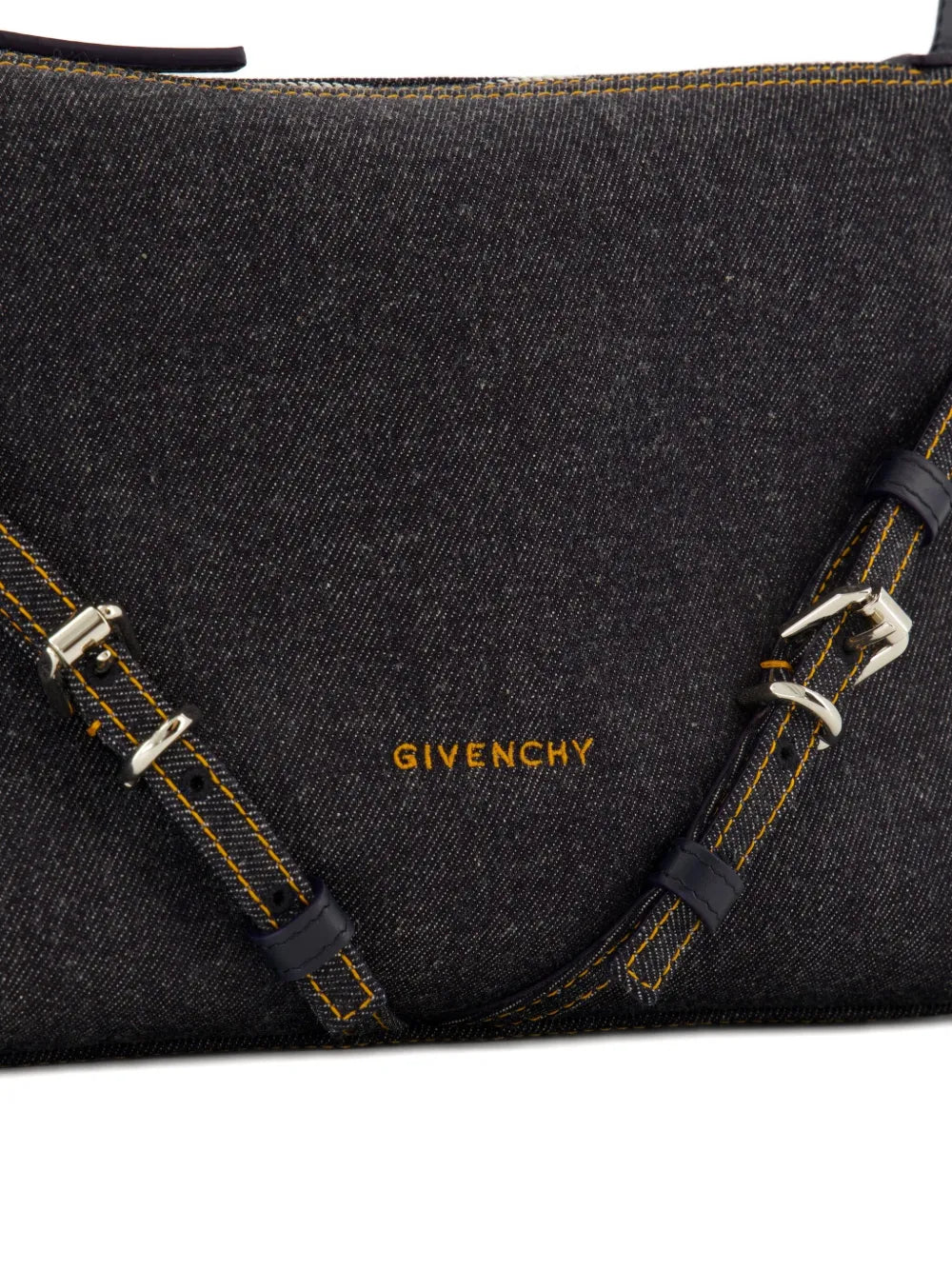 Givenchy Medium Voyou Denim Shoulder Bag — Same as shown — Size One Size — Top View
