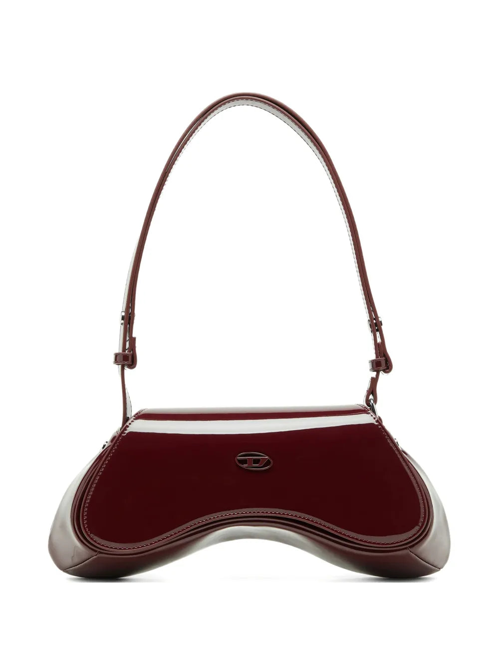 Diesel Asymmetric Plaque Shoulder Bag — Same as shown — Size One Size — Front View