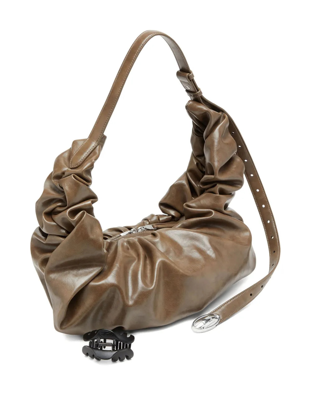 Diesel Large Grab D Gathered Shoulder Bag — Same as shown — Size One Size — Back View