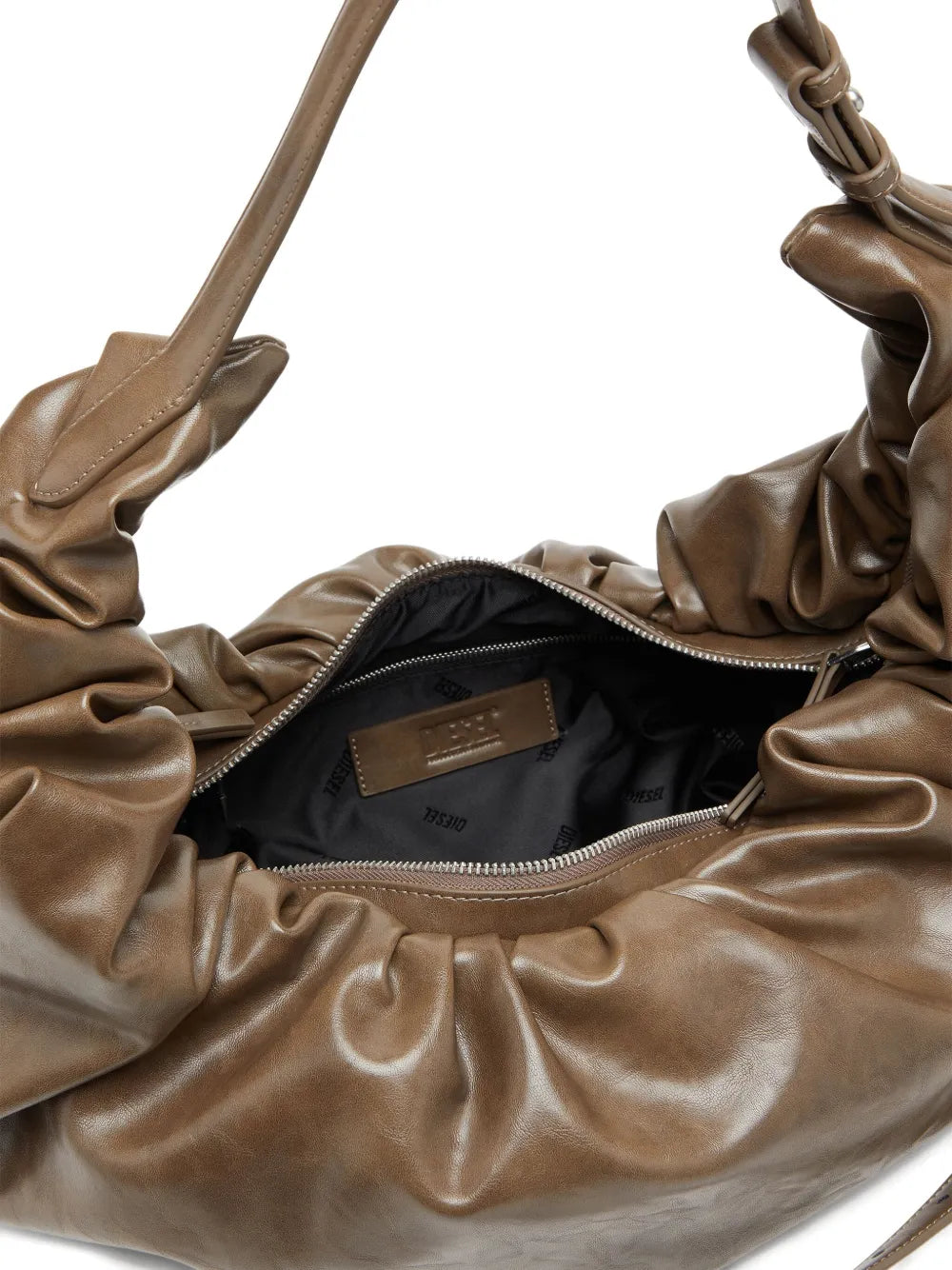 Diesel Large Grab D Gathered Shoulder Bag — Same as shown — Size One Size — Detail View