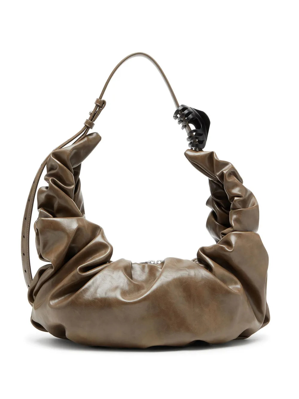 Diesel Large Grab D Gathered Shoulder Bag — Same as shown — Size One Size — Front View
