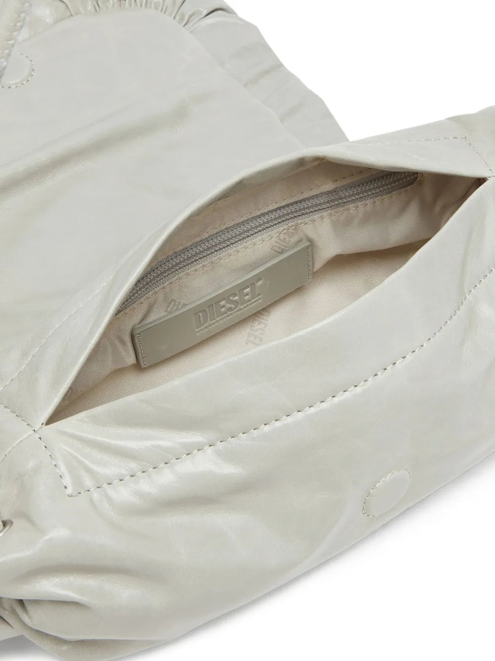 Diesel Scrunch D Leather Shoulder Bag — Same as shown — Size One Size — Top View