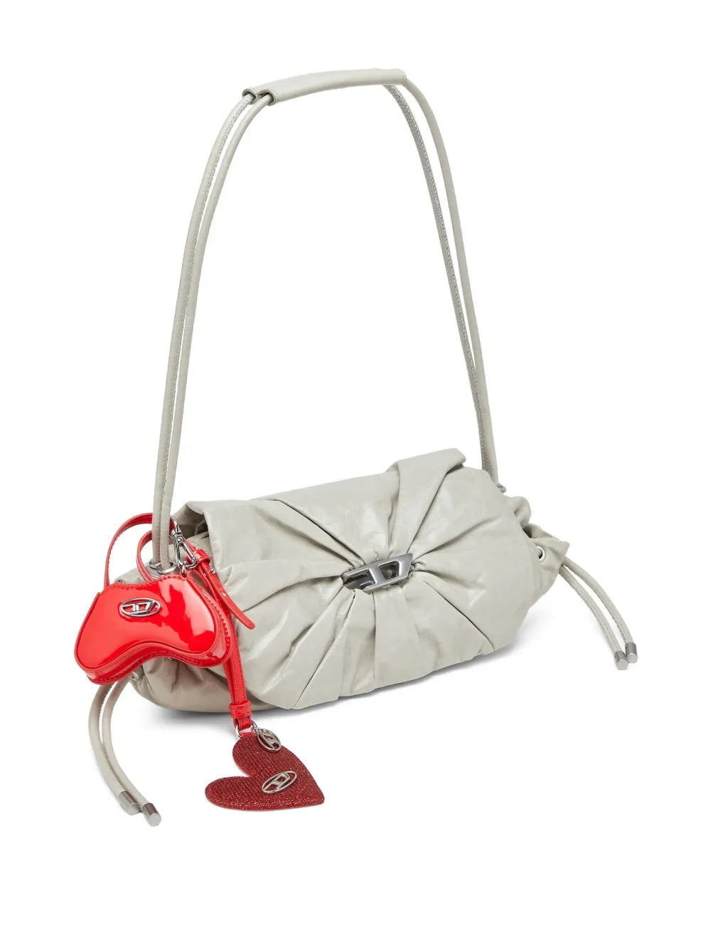 Diesel Scrunch D Leather Shoulder Bag — Same as shown — Size One Size — Back View