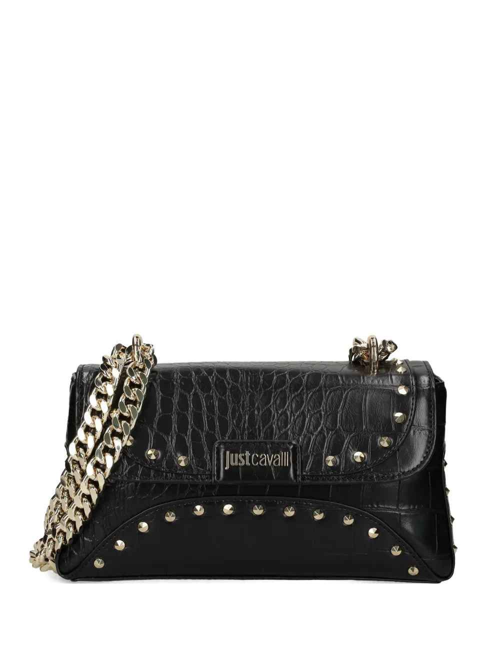 Just Cavalli Stud Embellished Shoulder Bag — Same as shown — Size One Size — Front View