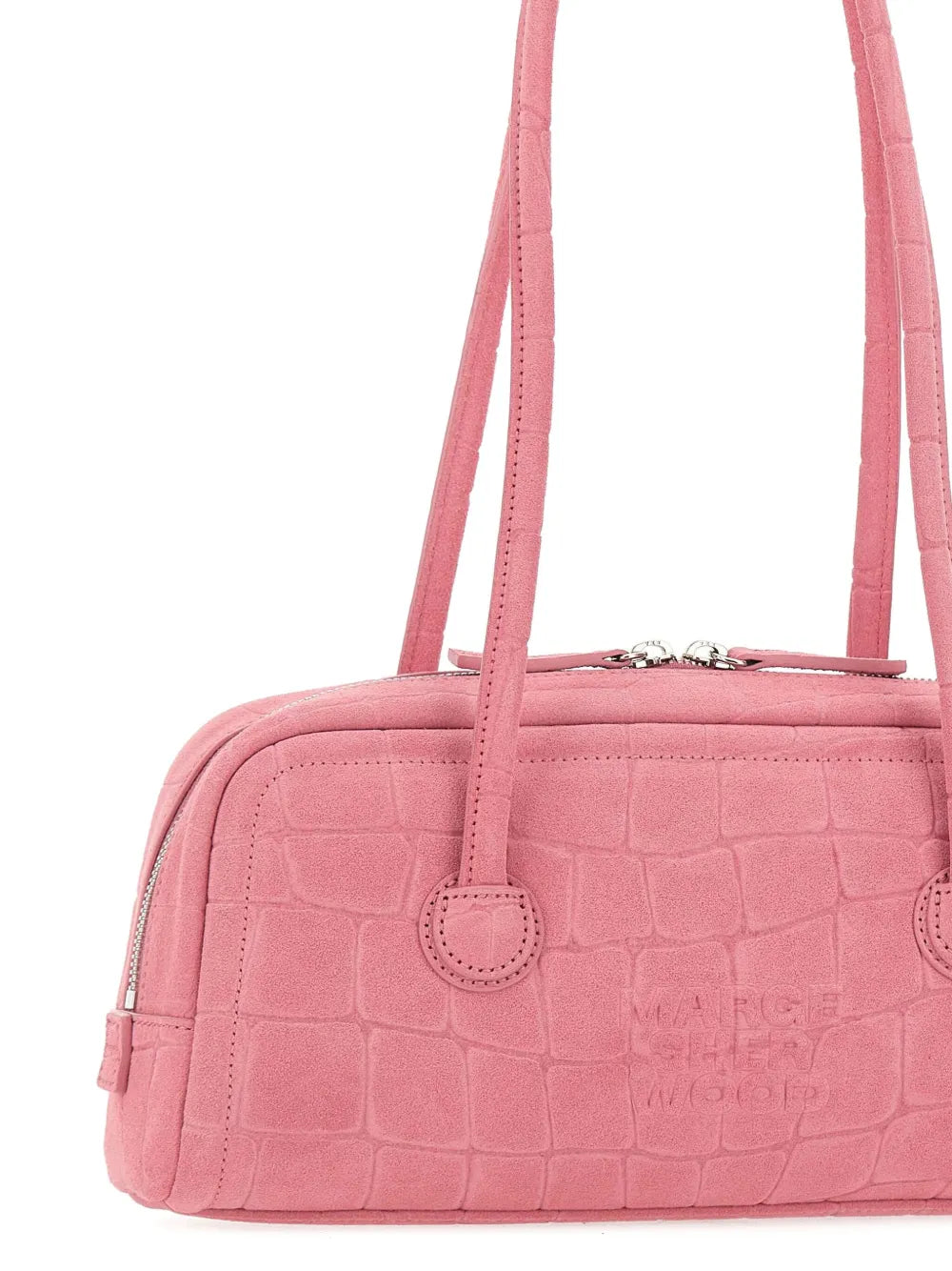 Marge Sherwood Soft Boston Leather Shoulder Bag — Same as shown — Size One Size — Top View