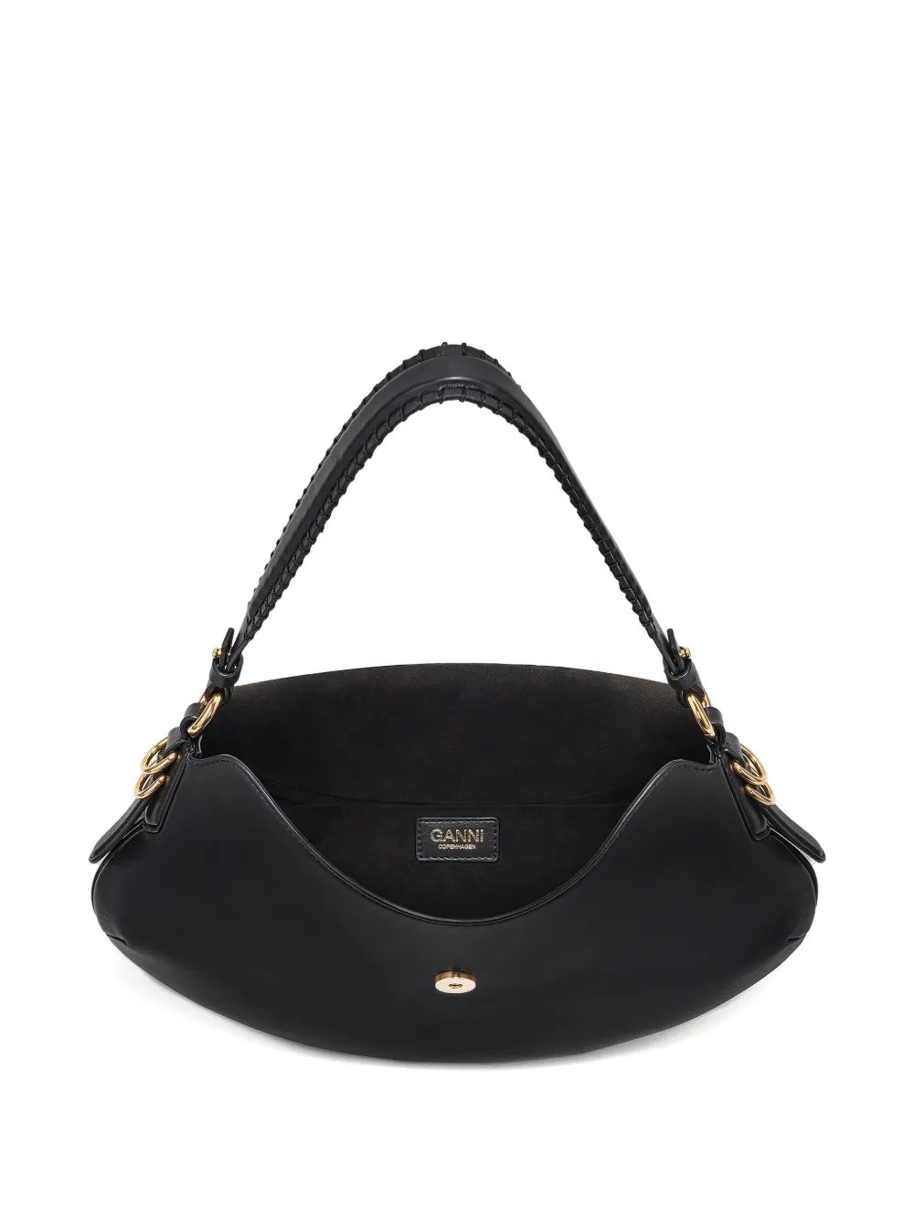 Ganni Buckle Shoulder Bag — Same as shown — Size One Size — Top View