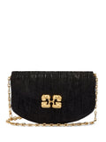 Ganni Textured Shoulder Bag — Same as shown — Size One Size — Front View