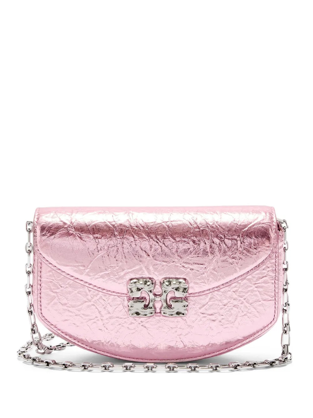 Ganni Chain Shoulder Bag — Same as shown — Size One Size — Front View