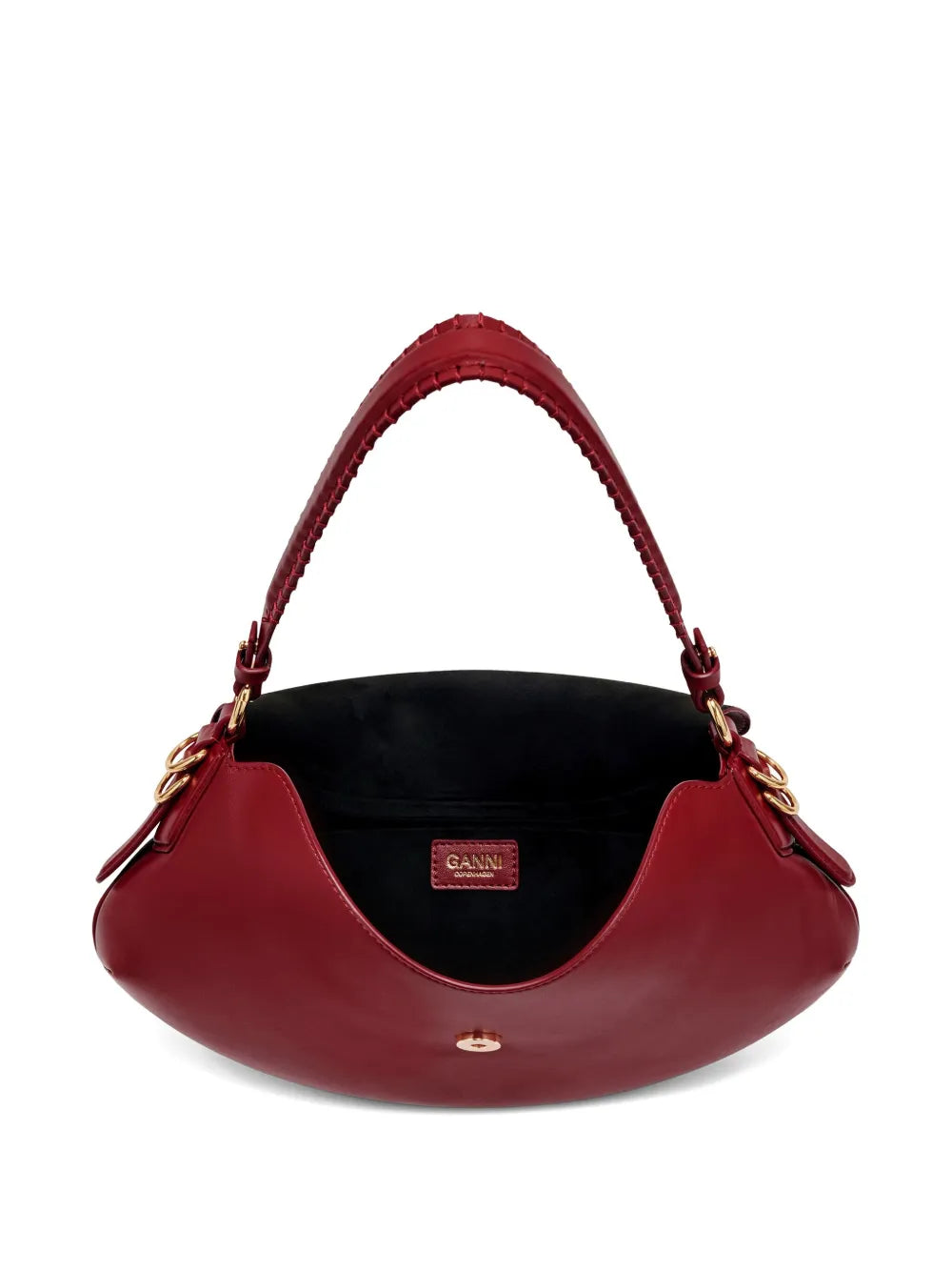 Ganni Buckle Shoulder Bag — Same as shown — Size One Size — Top View