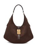 Ganni Logo Plaque Shoulder Bag — Same as shown — Size One Size — Front View