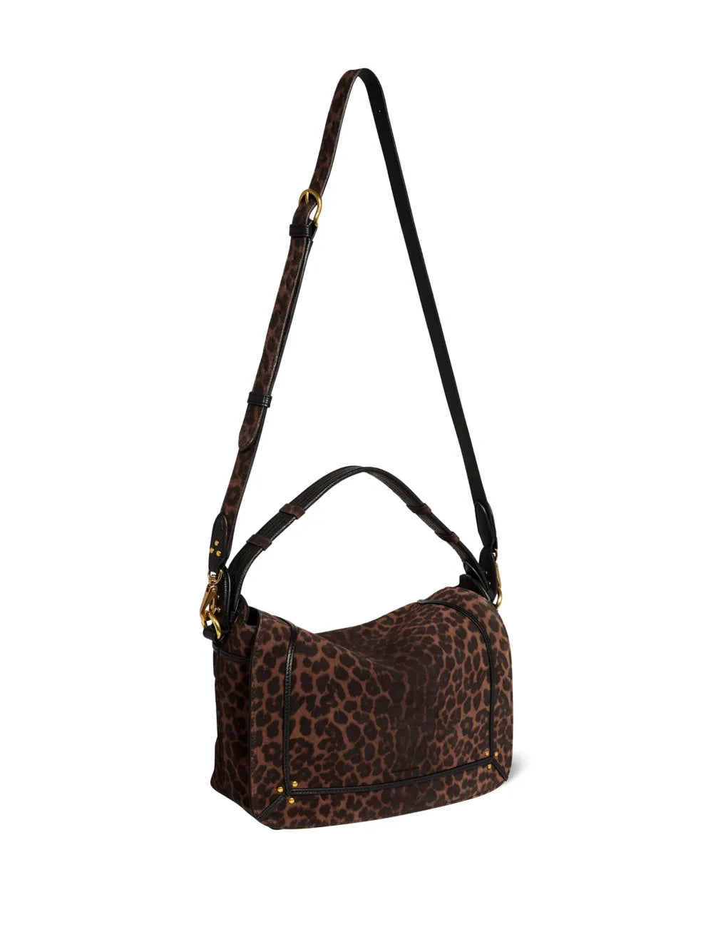 Jerome Dreyfuss Pepito M Leopard Shoulder Bag — Same as shown — Size One Size — Back View
