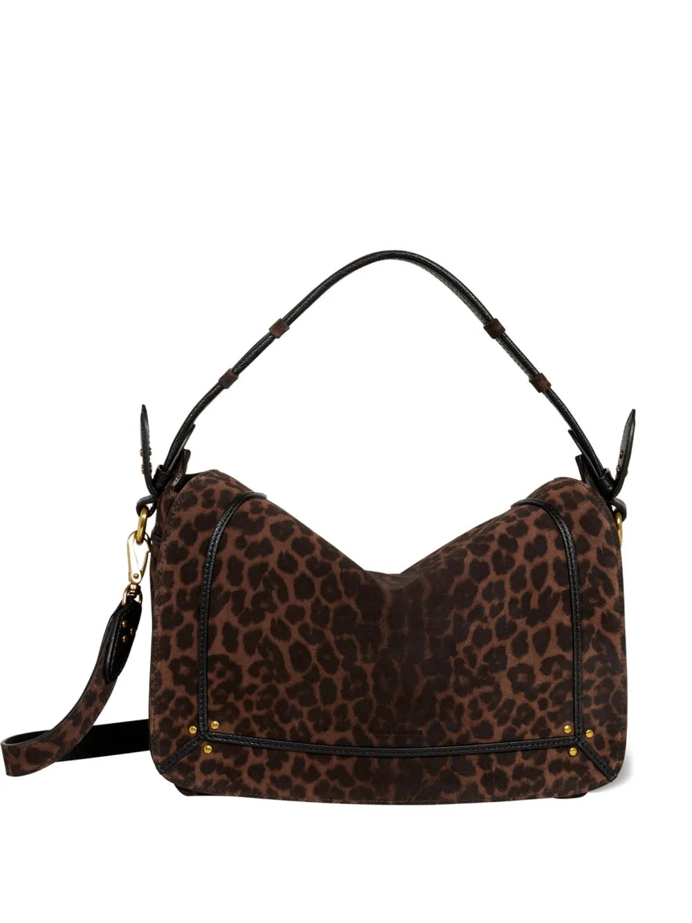Jerome Dreyfuss Pepito M Leopard Shoulder Bag — Same as shown — Size One Size — Front View