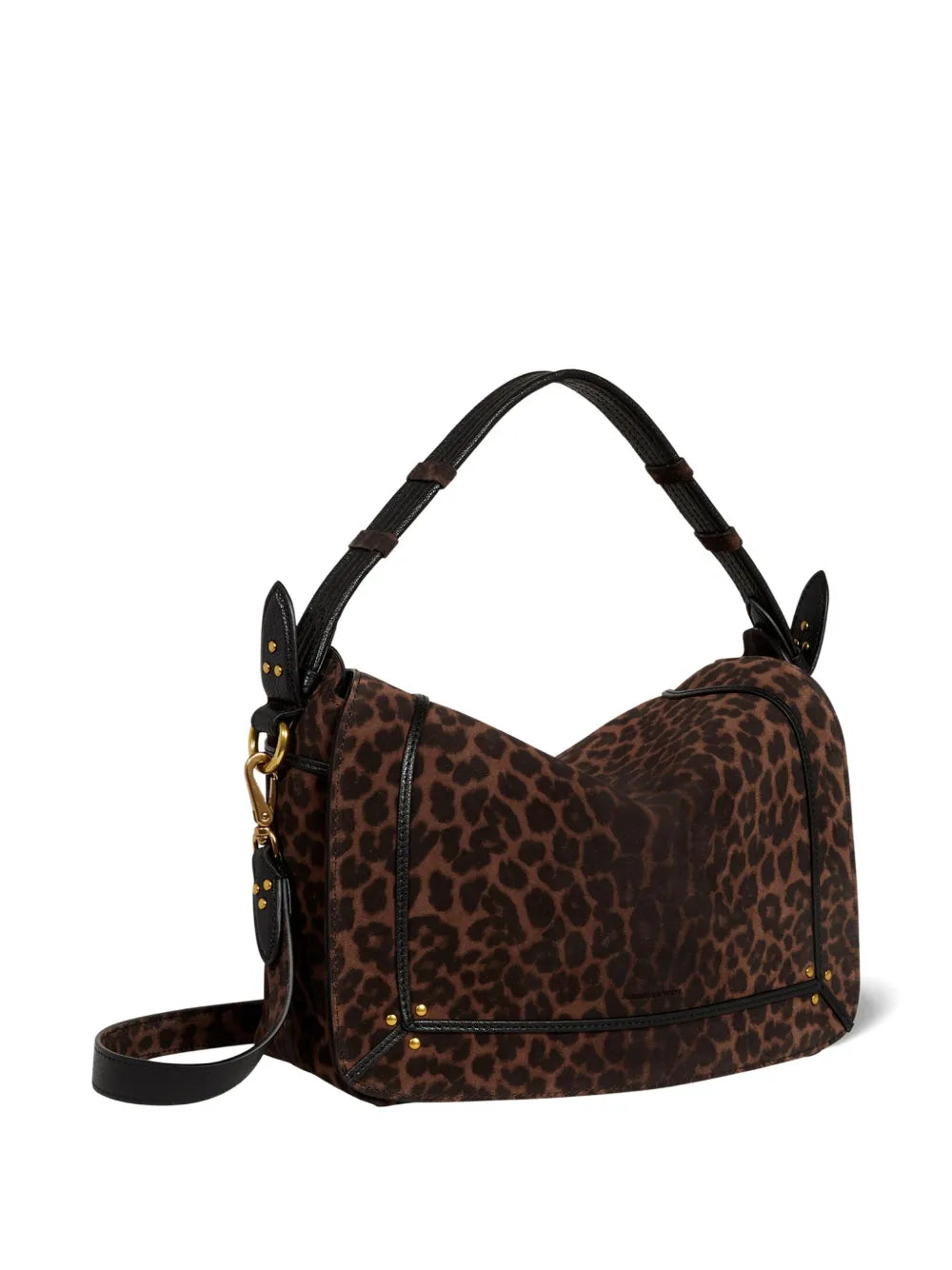 Jerome Dreyfuss Pepito M Leopard Shoulder Bag — Same as shown — Size One Size — Side View