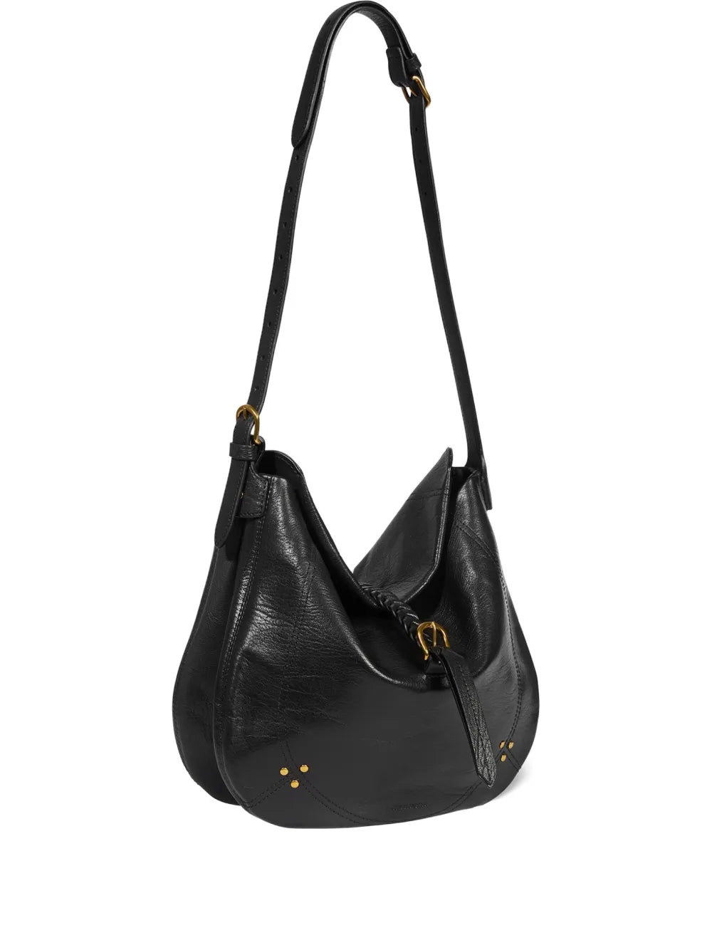 Jerome Dreyfuss Luis Buckle Studded Shoulder Bag — Same as shown — Size One Size — Side View