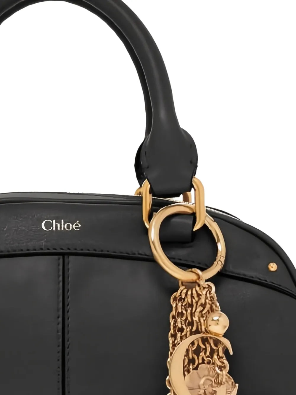 Chloe Charm Detail Shoulder Bag — Same as shown — Size One Size — Side View