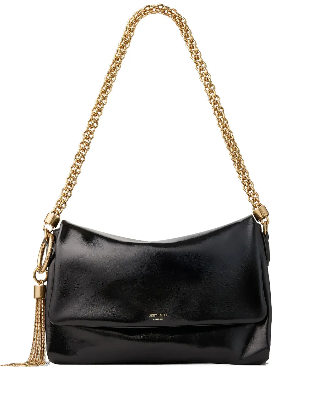 Jimmy Choo Callie Flap Chain Strap Shoulder Bag — Same as shown — Size One Size — Front View