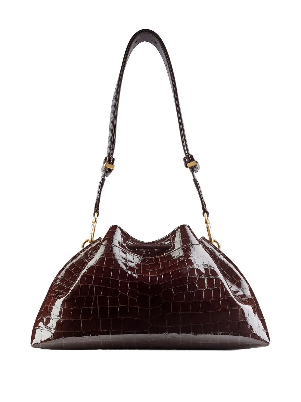 Jimmy Choo Medium Cinch Crocodile Effect Shoulder Bag — Same as shown — Size One Size — Side View