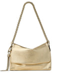 Jimmy Choo Callie Flap Chain Shoulder Bag — Same as shown — Size One Size — Front View