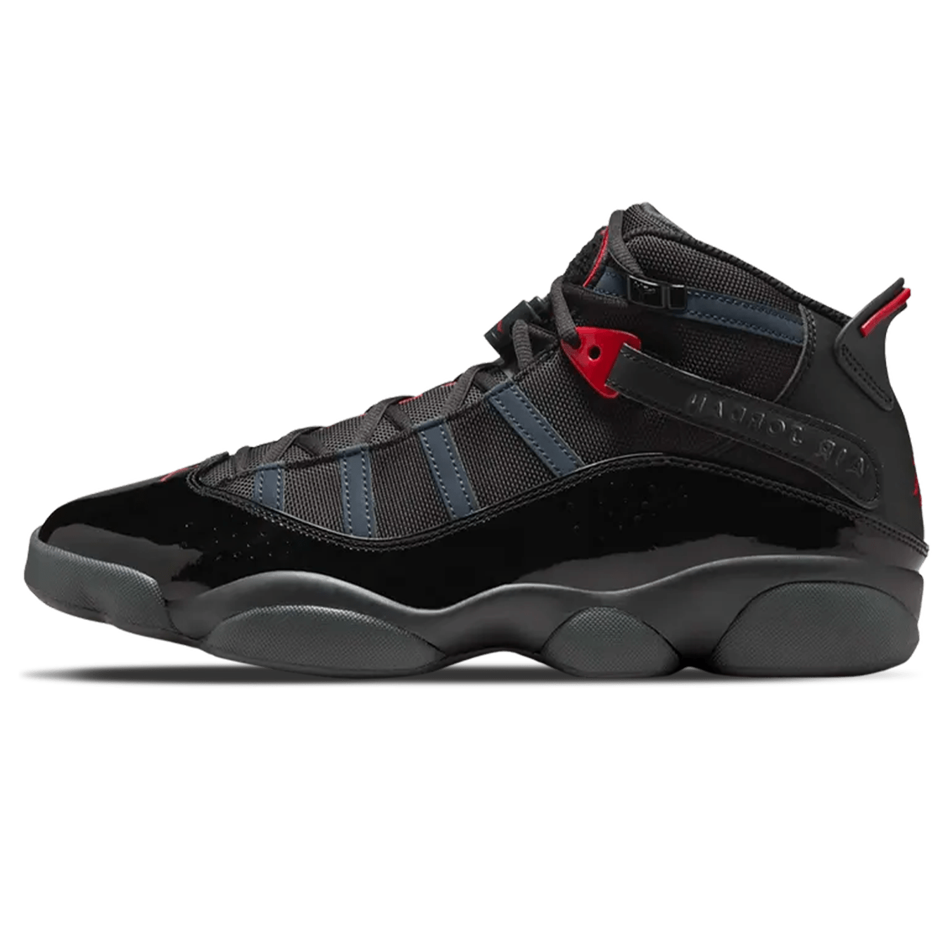 Air Jordan 6 Rings 'Anthracite Fire Red' — UK 3 | EU 35.5 | US 3.5 — Front View