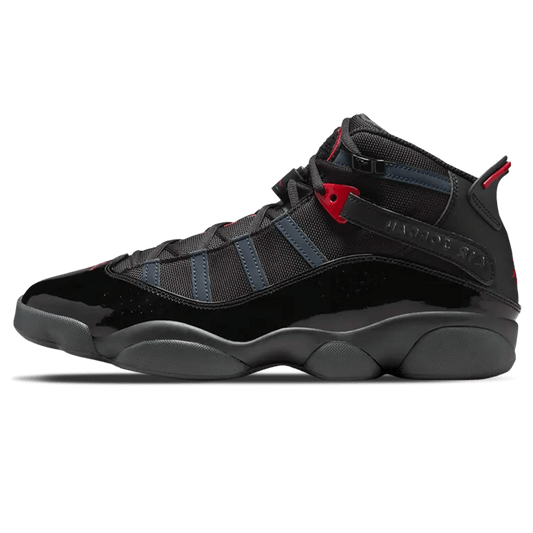Air Jordan 6 Rings 'Anthracite Fire Red' — UK 3 | EU 35.5 | US 3.5 — Front View