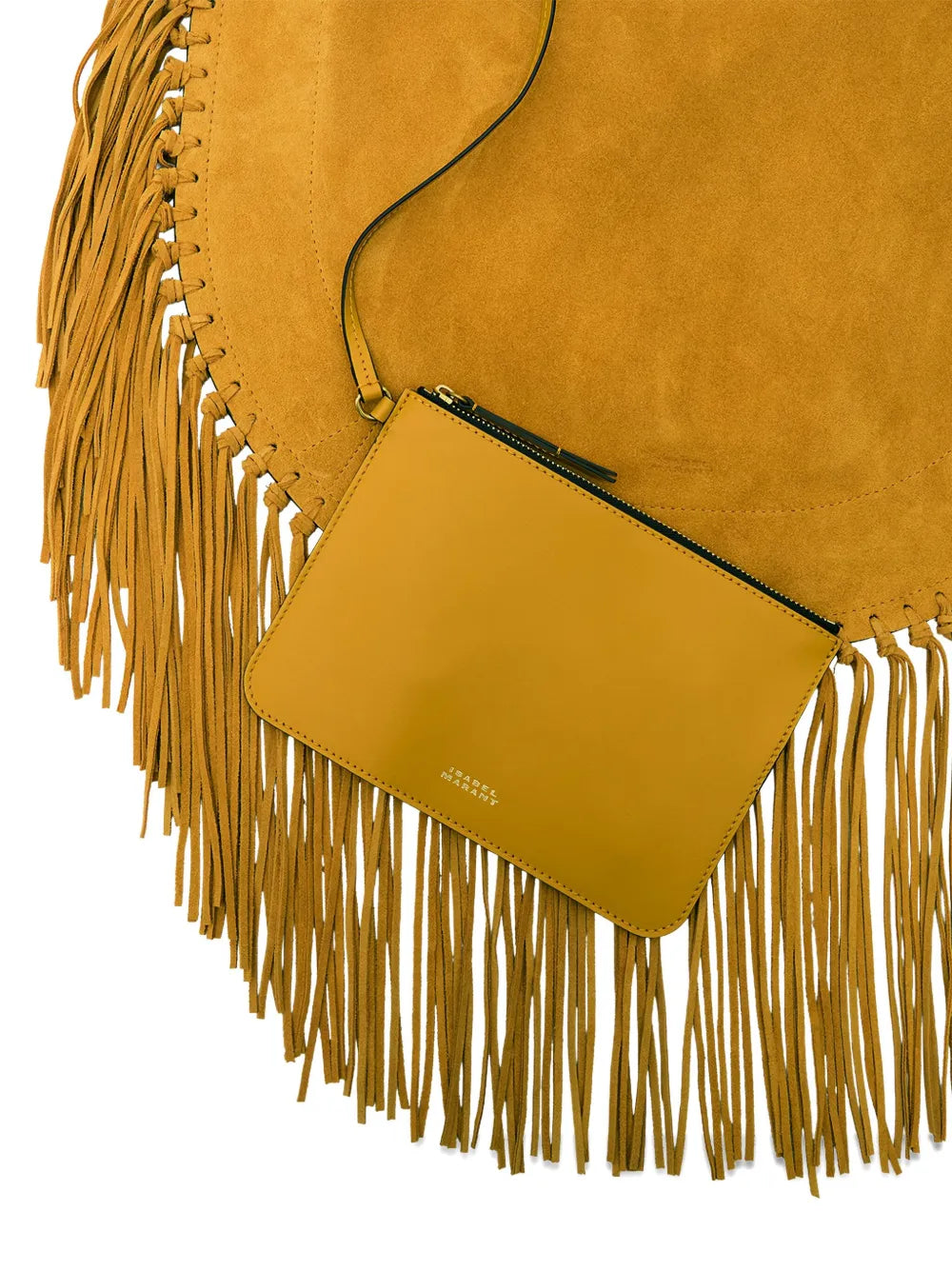 Isabel Marant Oskan Soft Fringed Shoulder Bag — Same as shown — Size One Size — Detail View