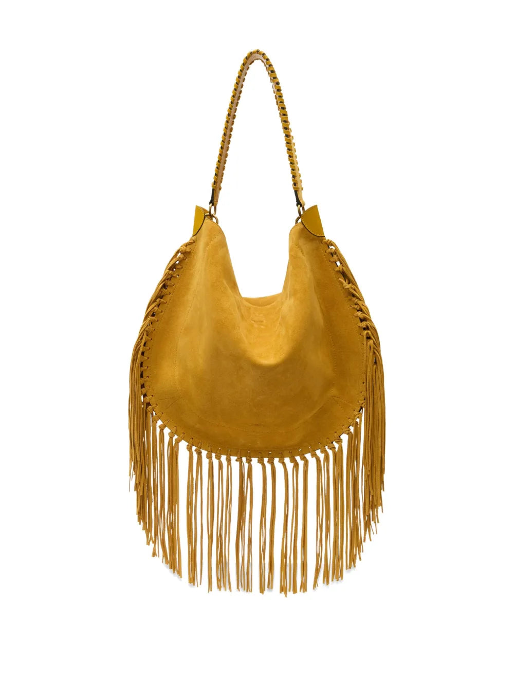 Isabel Marant Oskan Soft Fringed Shoulder Bag — Same as shown — Size One Size — Back View