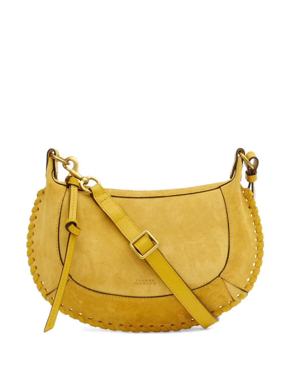 Isabel Marant Oskan Moon Leather Shoulder Bag — Same as shown — Size One Size — Front View