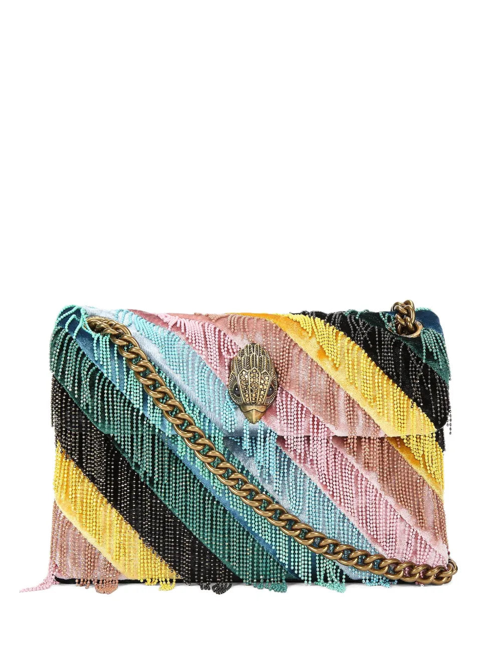 Kurt Geiger London Mini Kensington Fringes Shoulder Bag — Same as shown — Size One Size — Front View