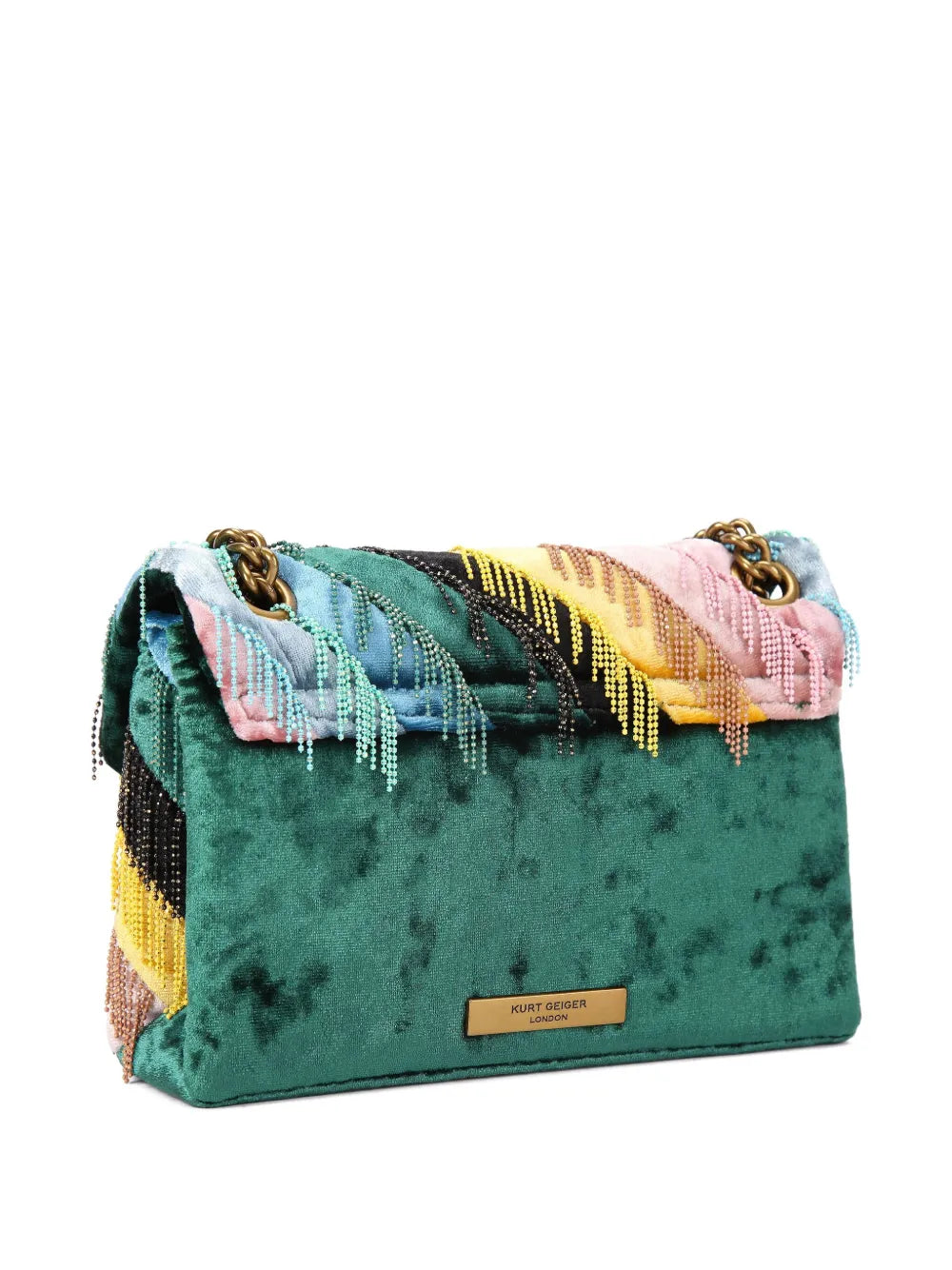Kurt Geiger London Mini Kensington Fringes Shoulder Bag — Same as shown — Size One Size — Back View