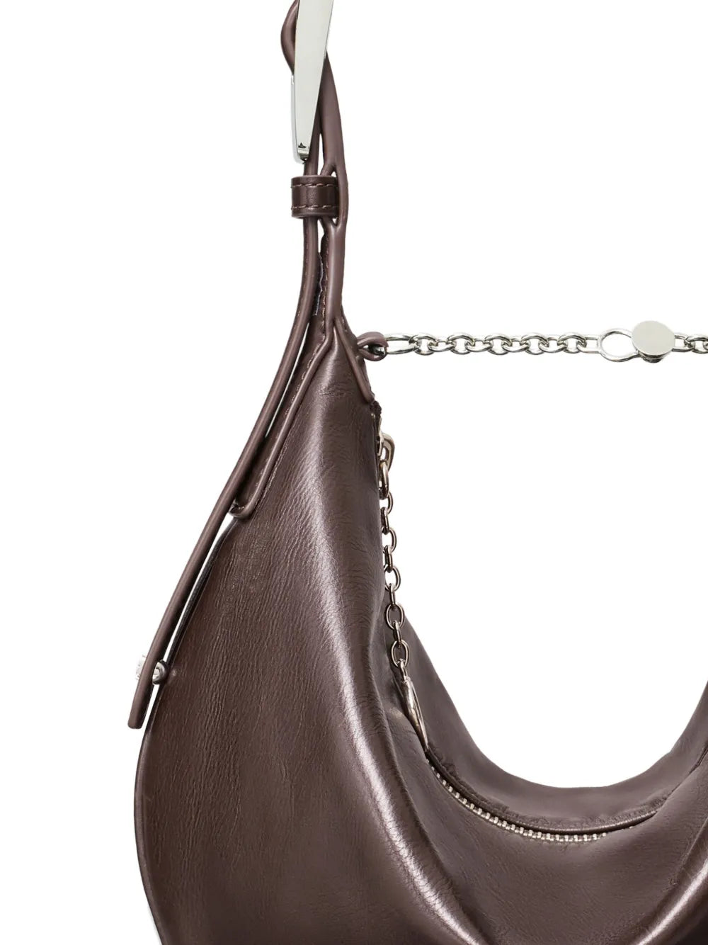 Tory Burch Small Balloon Zip Leather Shoulder Bag — Same as shown — Size One Size — Top View