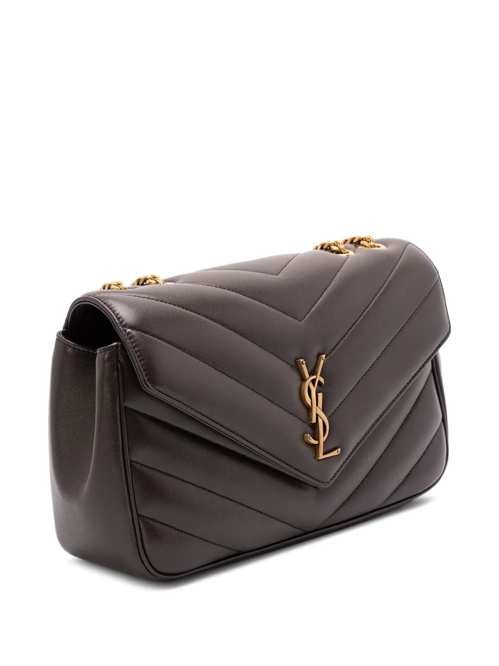 Saint Laurent Chevron Chain Shoulder Bag — Same as shown — Size One Size — Back View
