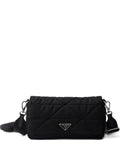 Prada Stitching Padded Shoulder Bag — Same as shown — Size One Size — Front View