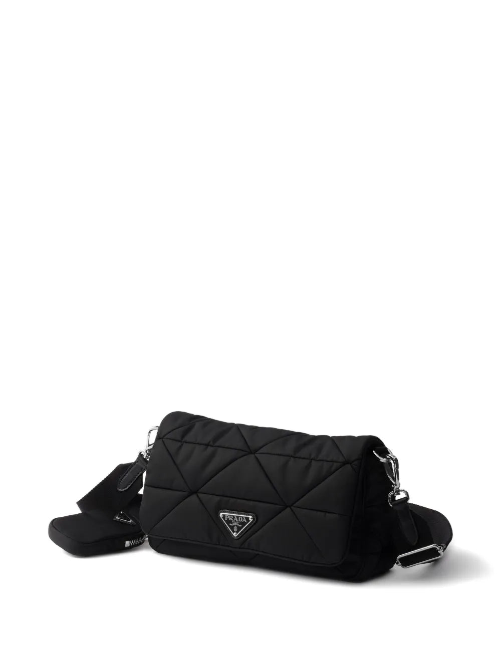 Prada Stitching Padded Shoulder Bag — Same as shown — Size One Size — Back View