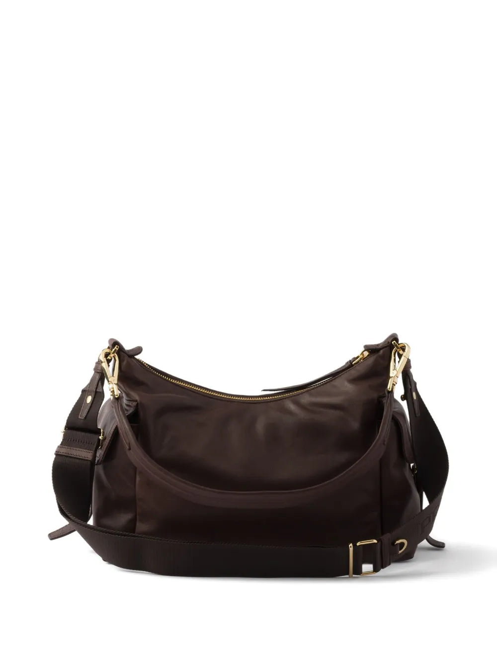 Prada Large Explore Leather Shoulder Bag — Same as shown — Size One Size — Back View