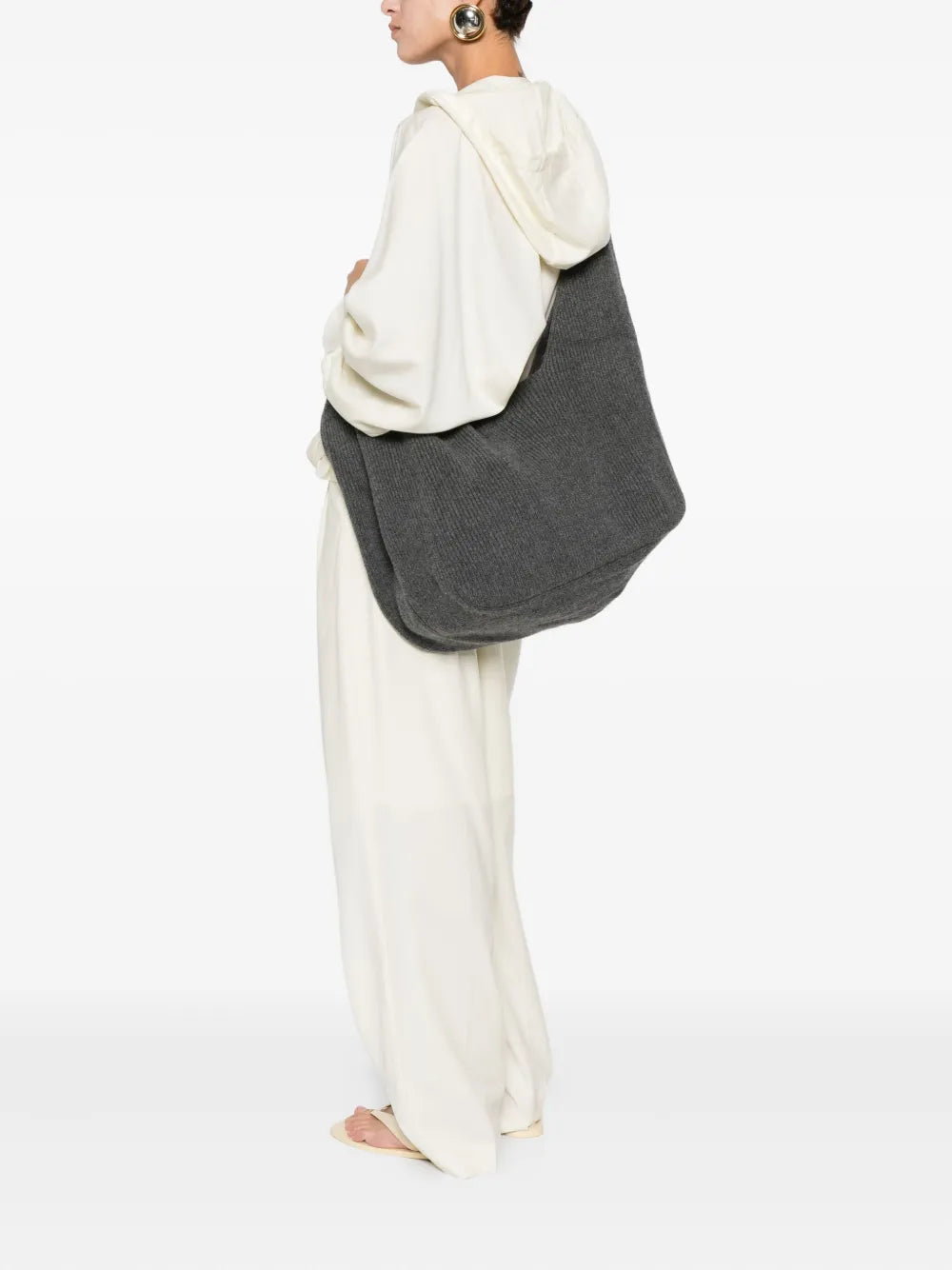 Aya Muse Sol Ribbed Shoulder Bag — Same as shown — Size One Size — Side View