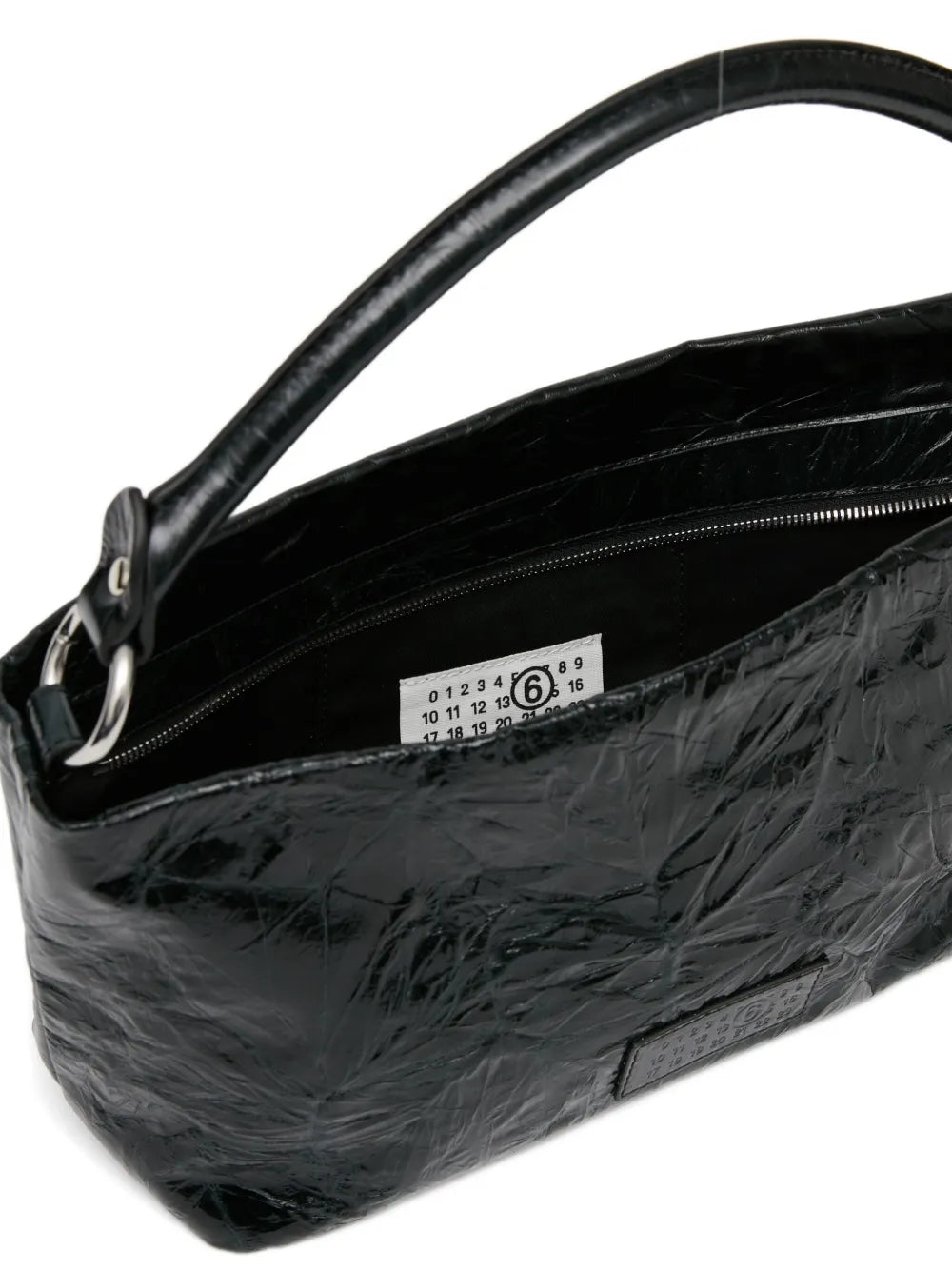 Mm6 Maison Margiela Textured Top Handle Shoulder Bag — Same as shown — Size One Size — Top View