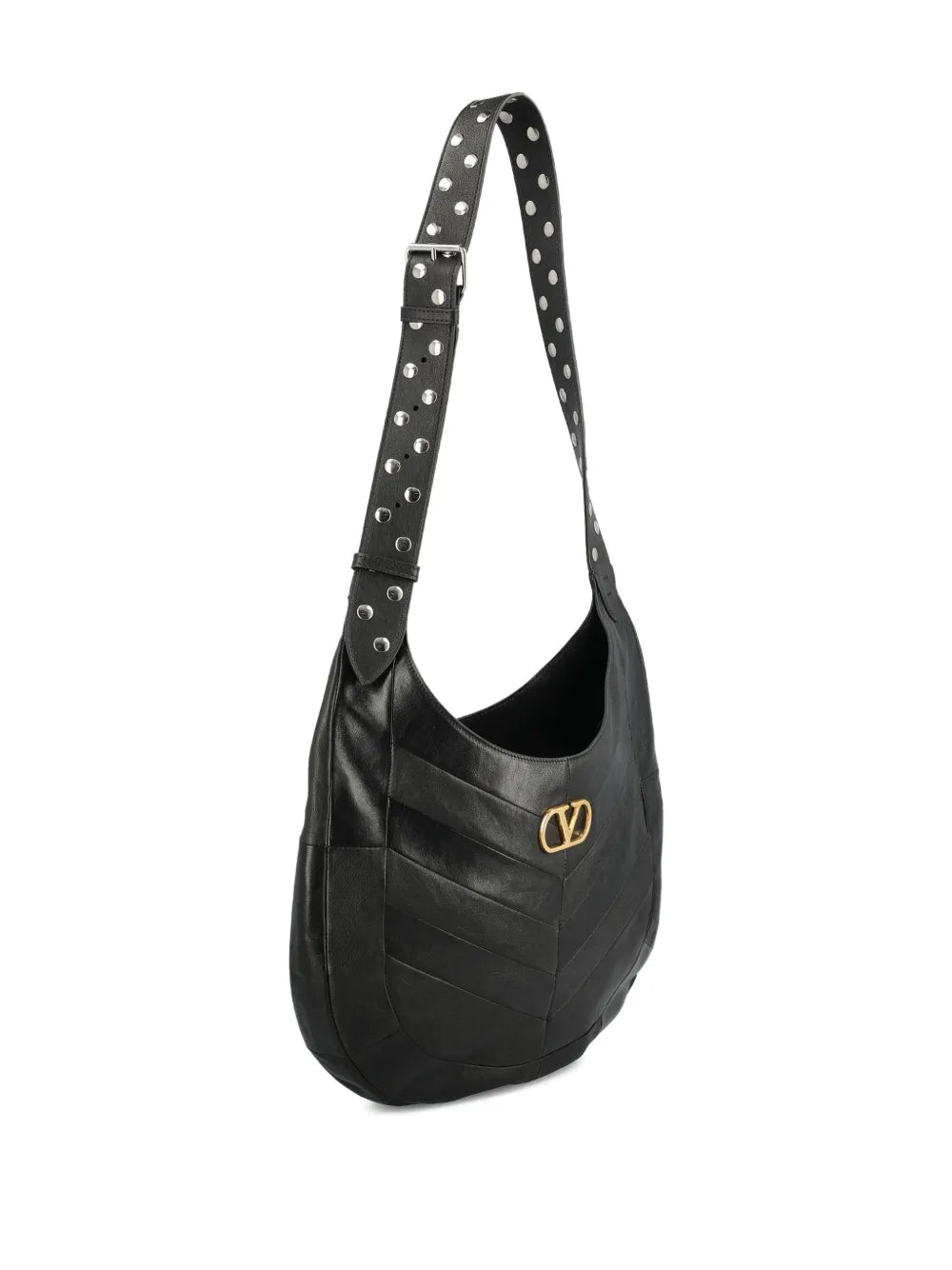 Valentino Garavani Hoboho Chevron Pattern Shoulder Bag — Same as shown — Size One Size — Back View