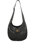 Valentino Garavani Hoboho Chevron Pattern Shoulder Bag — Same as shown — Size One Size — Front View