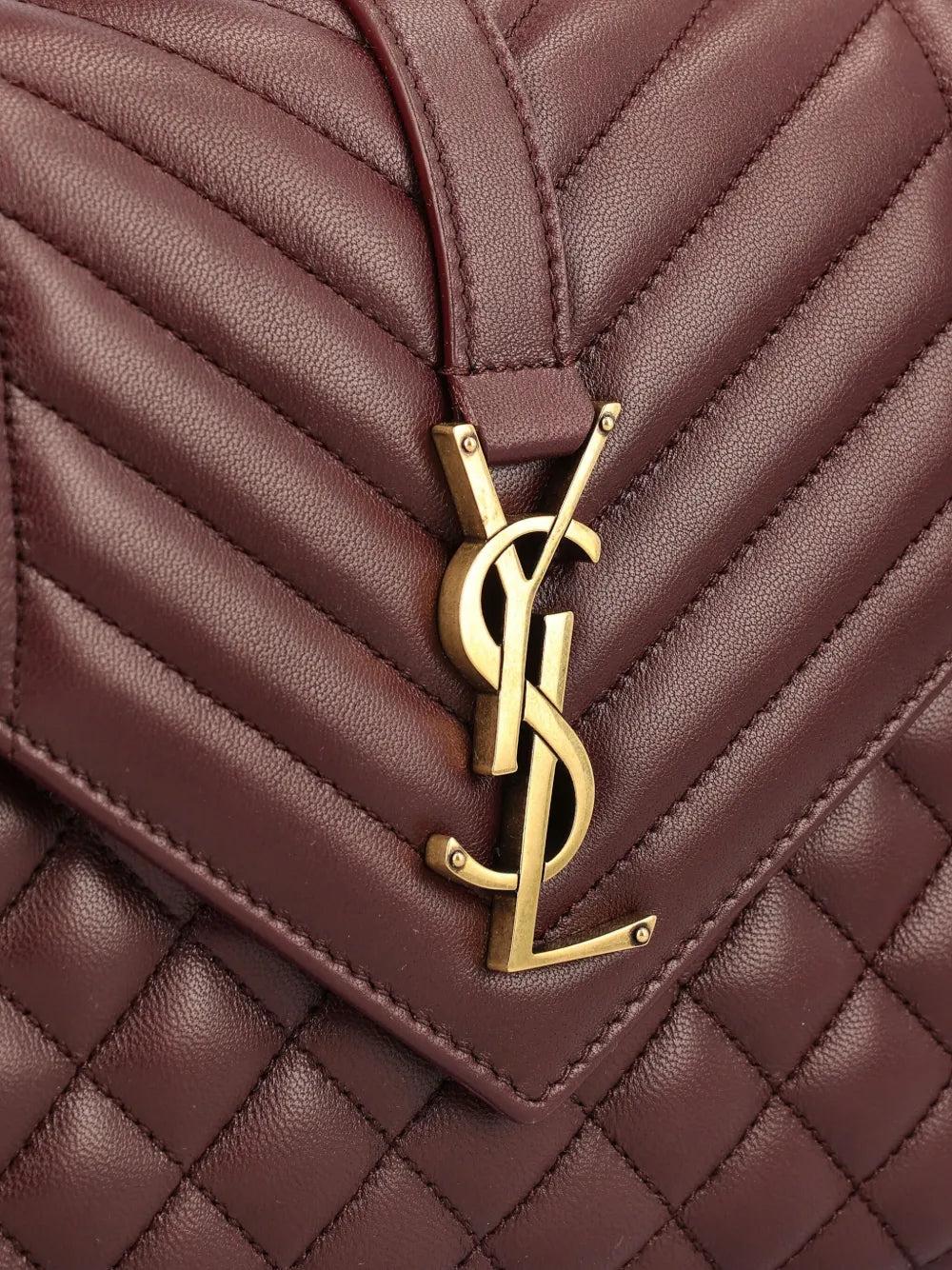 Saint Laurent Matelasse Logo Envelope Shoulder Bag — Same as shown — Size One Size — Top View