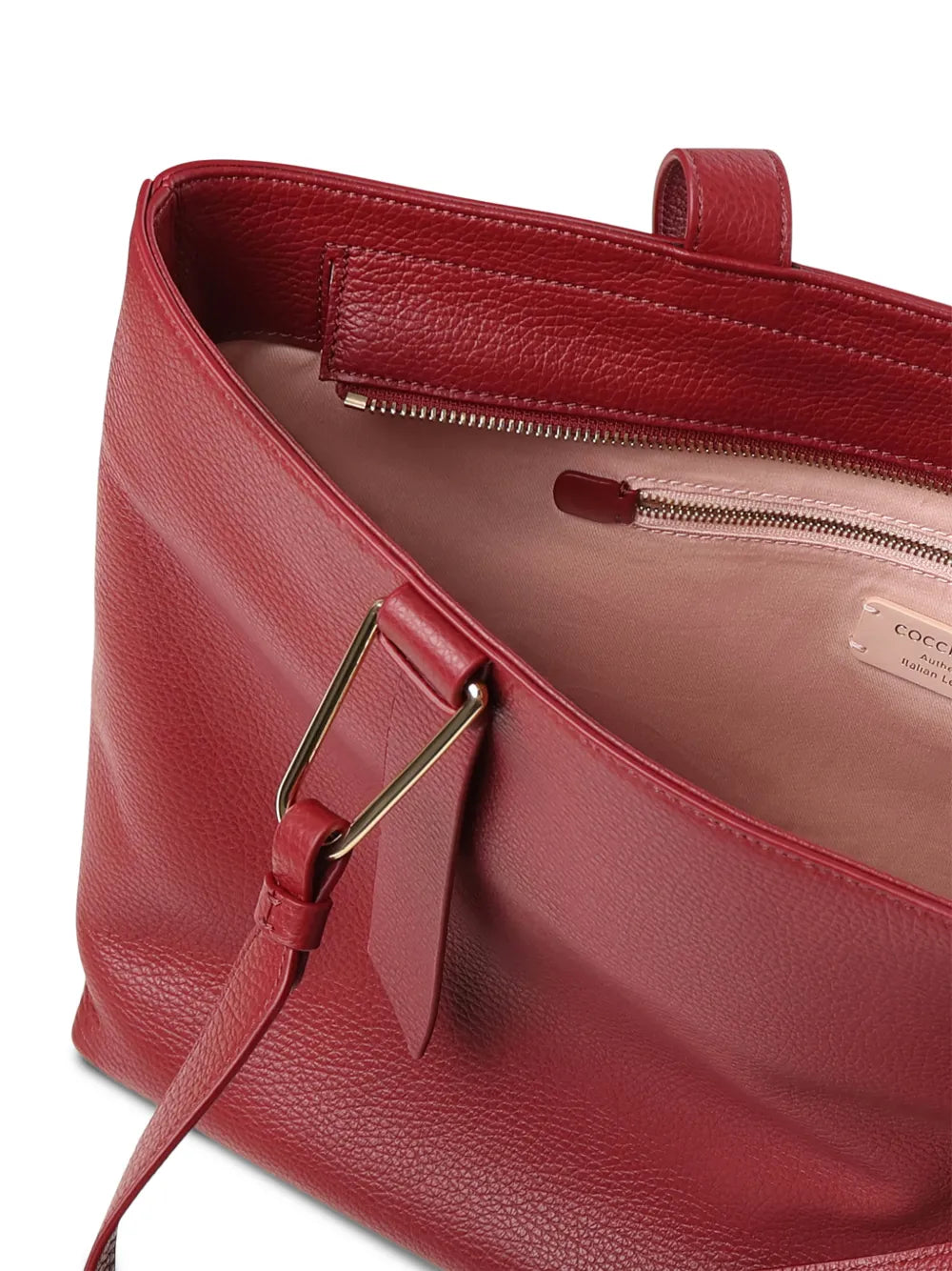 Coccinelle Large Malory Leather Shoulder Bag — Same as shown — Size One Size — Top View