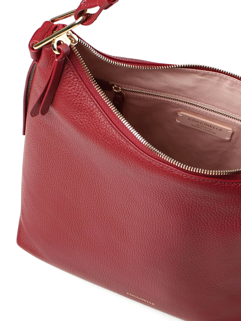 Coccinelle Small Malory Leather Shoulder Bag — Same as shown — Size One Size — Top View