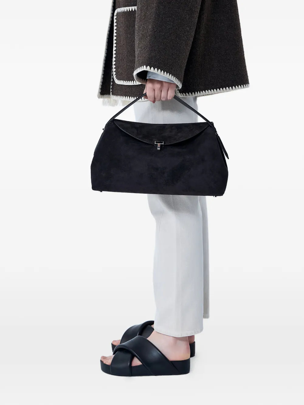 Toteme T Lock Top Handle Bag — Same as shown — Size One Size — Side View