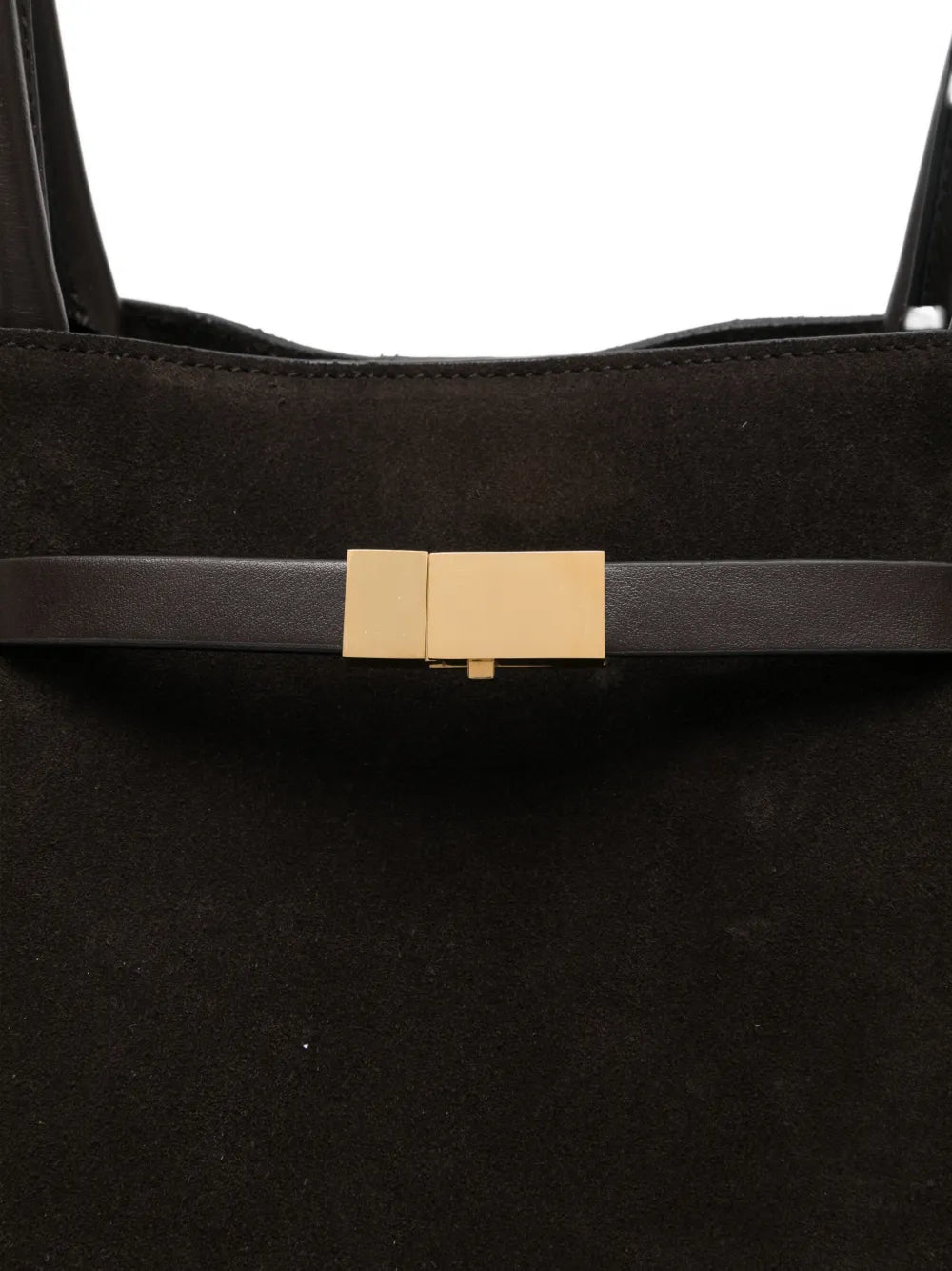 Demellier New York Suede Shoulder Bag — Same as shown — Size One Size — Top View